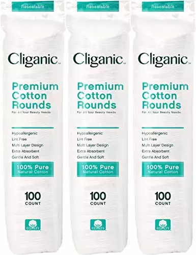 Cliganic Premium Cotton Rounds