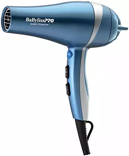 BaBylissPRO Nano Titanium Hair Dryer, 2000 watts