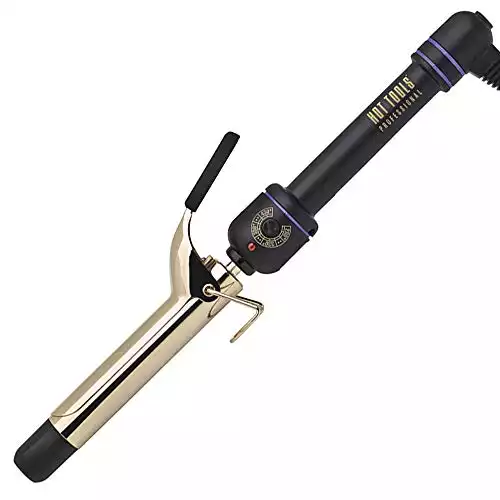 HOT TOOLS Professional 24K Gold Curling Iron/Wand, 1 inch