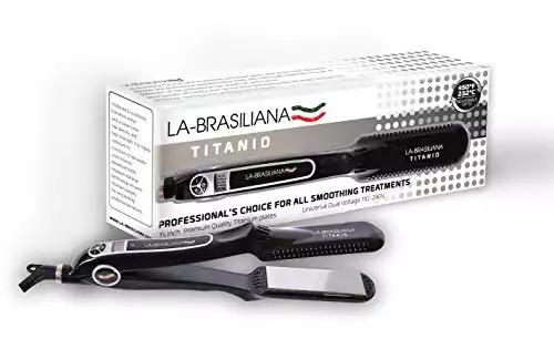 La-Brasiliana Professional Titanium Keratin Flat Iron