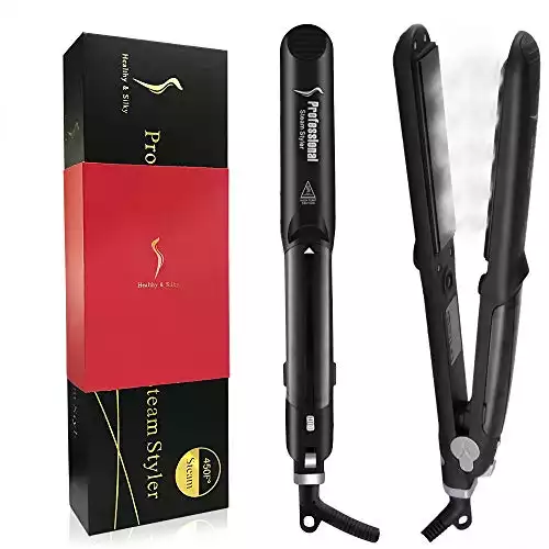 DORISILK Ceramic Tourmaline Steam Hair Straightener