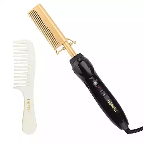 Homfu Electric Hot Comb for Hair Straightening