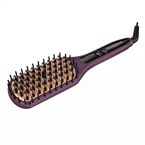 Remington Pro 2-In-1 Heated Straightening Brush with Thermaluxe Technology