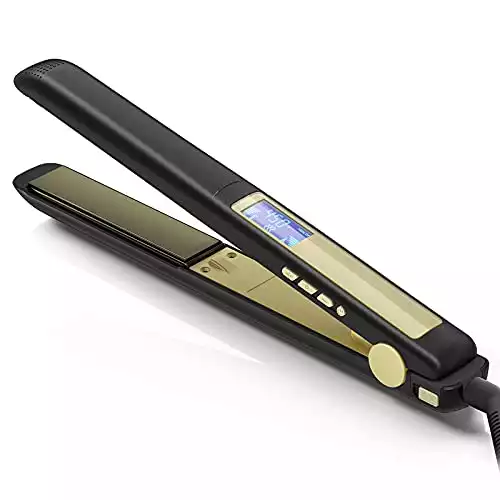 KIPOZI Professional Flat Iron Titanium 1 Inch Hair Straightener